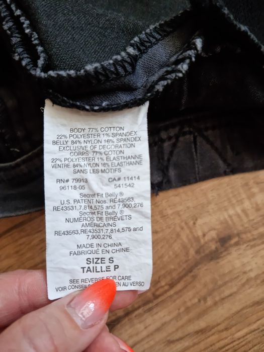 Spodnie jeansy jeans ciążowe Motherhood Maternity S