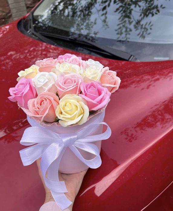 Букети, мильні троянди. подарунок вчителю, вихователю