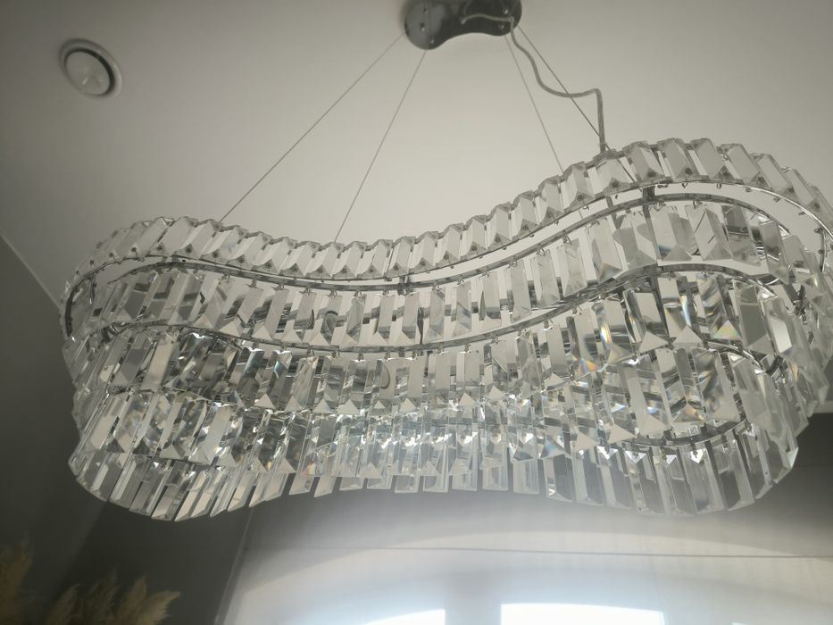Żyrandol lampa z kryształkami Glamour