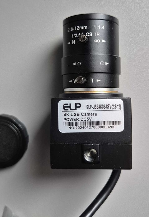 Kamera internetowa Svpro 4K USB UltraHD z obiektywem z zoomem 2,8-12mm