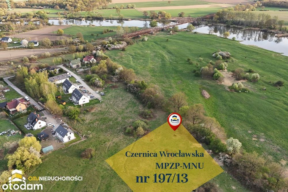 Czernica | działka 3002 m² | widok na Odrę | ślepa ulica