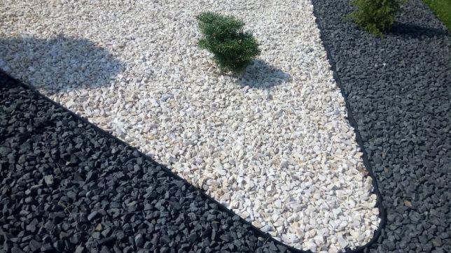 Grys czarny bazalt grafit ozdobny kamień naturalny dostawa+głaz gratis