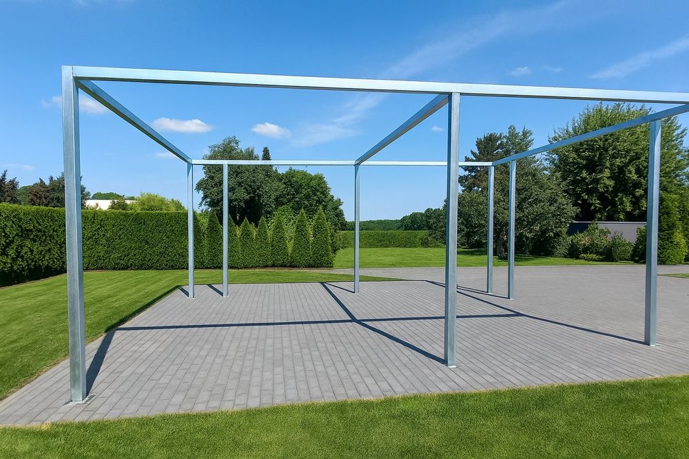 Nowoczesne minimalistyczne garaże, hale