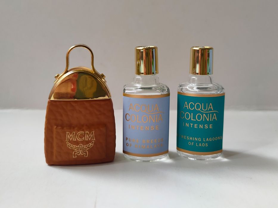 Zestaw miniatur perfum MCM oraz 4711 Acqua Colonia