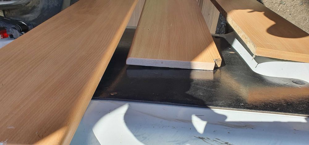 Parapety półka drewno płyta MDF 152 i 2x122cm