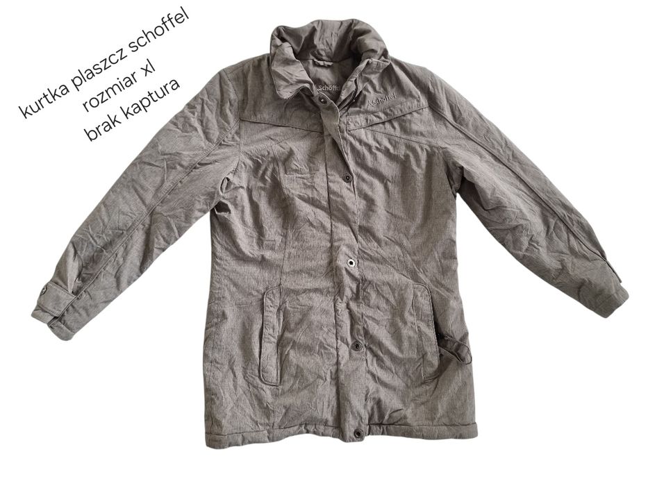 Szara kurtka plaszcz schoffel rozmiar xl 42