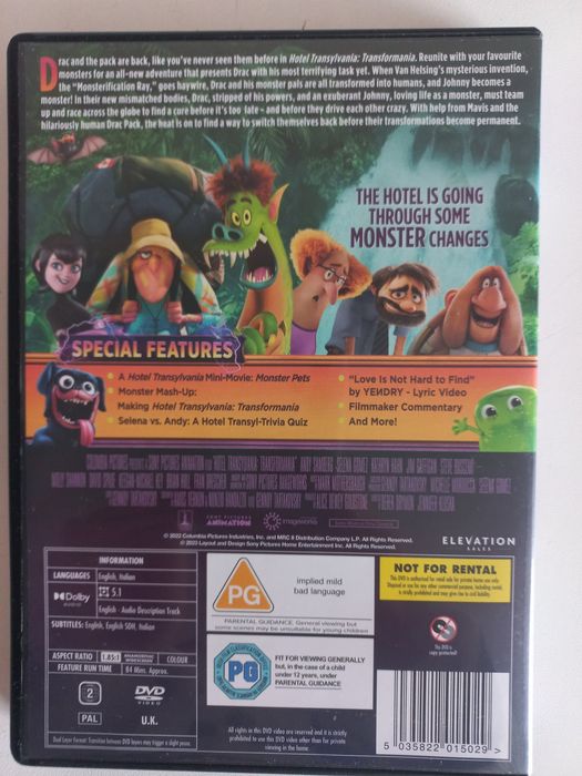Hotel Transylwania 1–4 – Kolekcja Filmów Animowanych Na Dvd