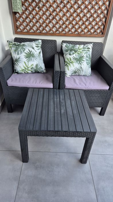 Zestaw mebli na taras  balkon Orlando technorattan