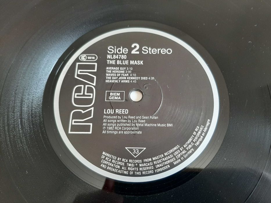 Lou Reed - The Blue Mask - Europa - Vinil LP