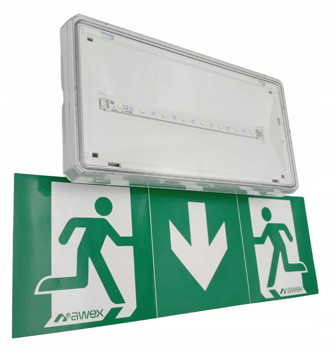 Oprawa awaryjna LED Awex Exit S ETS/1W/C/1/SA/PT/WH
