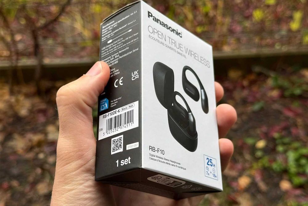 Słuchawki powietrzne PANASONIC RB-F10 Czarne Nowe Okazja