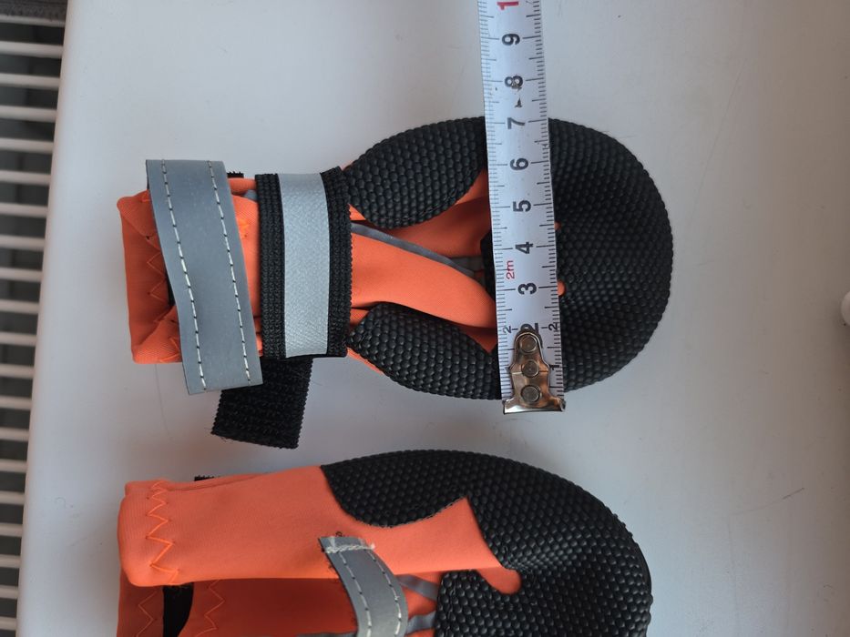 Buty dla psa rozmiar L skarpetki skarpety pies pomarańczowe czarne