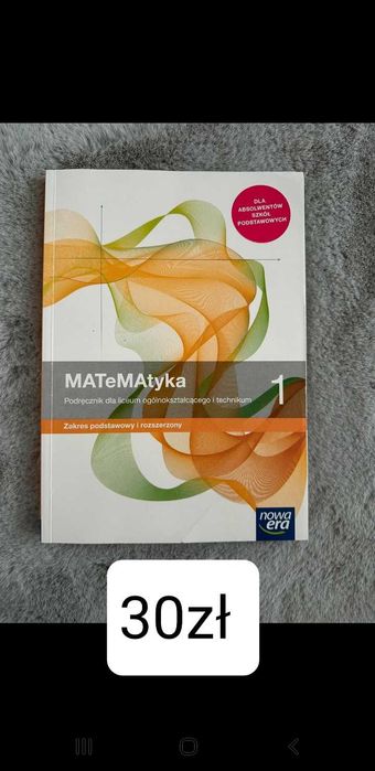 Książka do matematyki 1kl liceum technikum