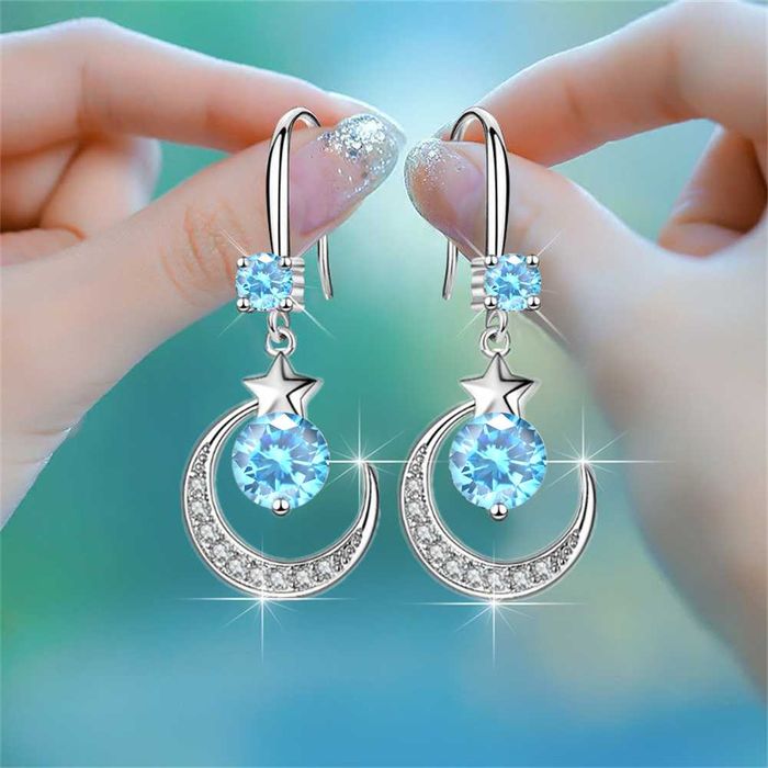 Kolczyki 22 próba sr.925 cyrkonie