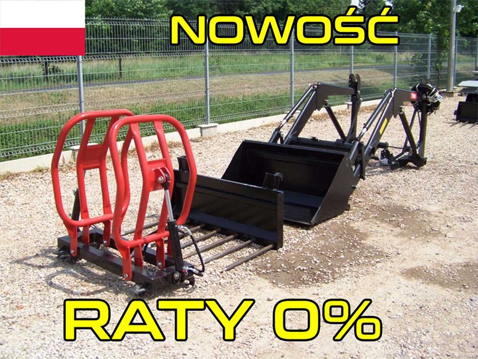 TUR z euroramką  c-360 c330 MF 255 235  łyżka/krokodyl, joystick, RATY