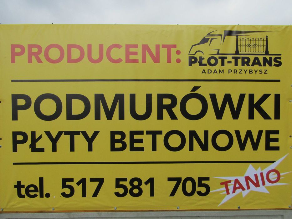 płyty betonowe , podmurówki pod panele