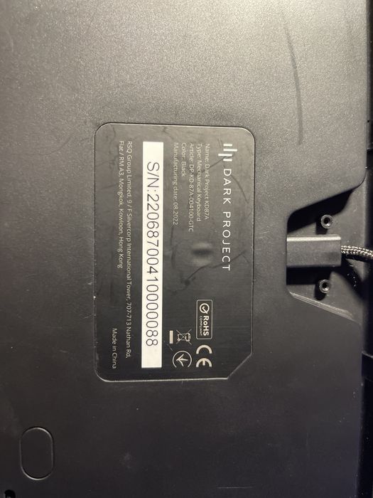 Dark projekt kd87a, hot swaps, blue switch