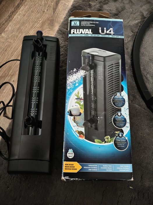 Zestaw akwariowy; akwarium FULL OPTIWHITE 80/45/50+szafka+lampa+filtr