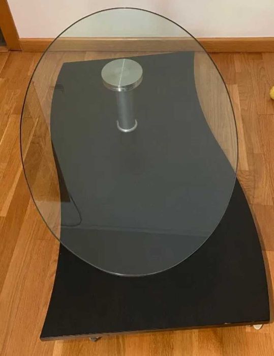 Glass-Top Coffee Table