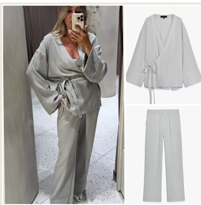 Костюм zara кимано S-M-L штаны брюки