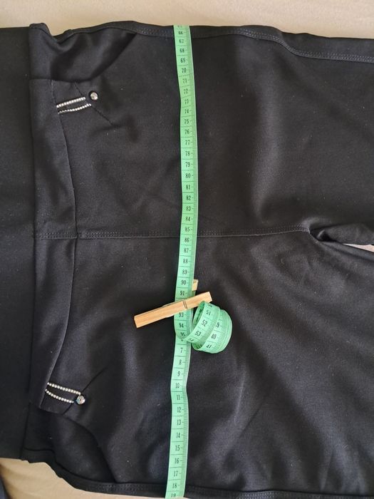 Spodnie damskie czarne w pasie 80cm