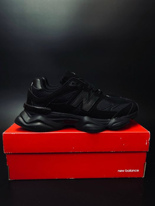 Чорні кросівки New Balance 9060•масивні•зручні•на кожен день•нью 9060