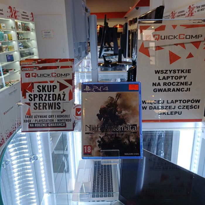 Gra PlayStation 4 PS4 / PS5 NOWA Nier Automata Gwar 1 Rok QUICK-COMP