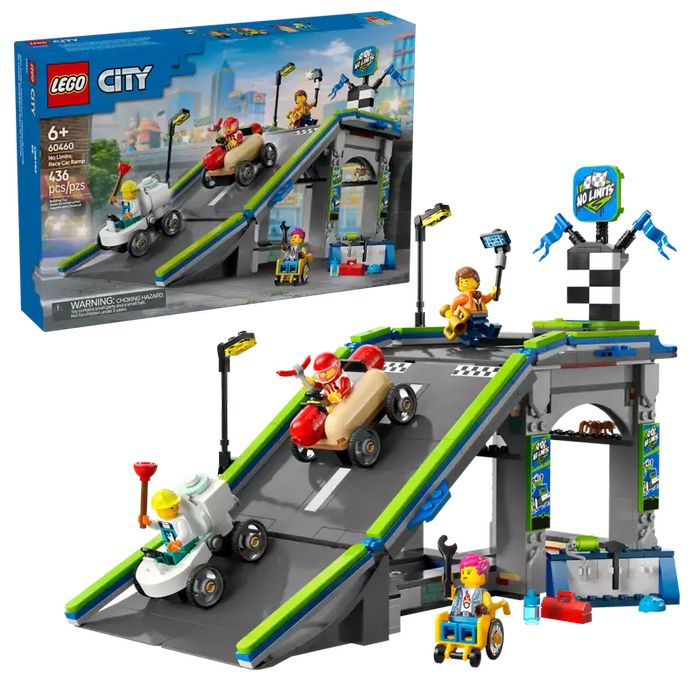 LEGO City Bez granic: tor z rampami dla wyścigówek 60460. LEGO