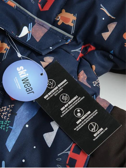 Kombinezon narciarski z kapturem dla chłopca