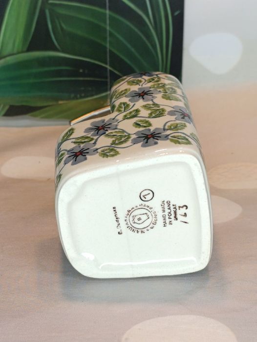 Dozownik ceramiczny na płyn do naczyń unikat ceramika Bolesławiec