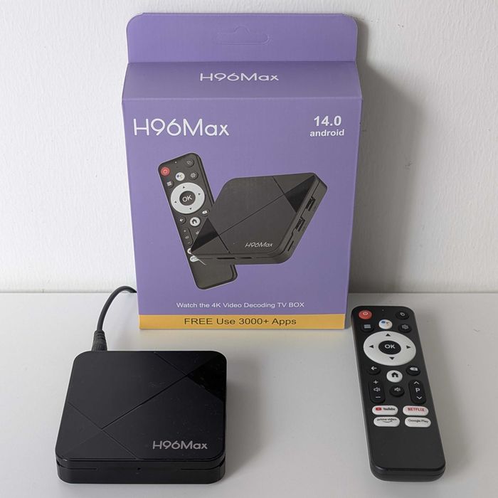 TV Box Android ATV 14 | 4K | 1+8G (2+16G) | WiFi 6 | Google Assistant | H96 Max RK3518