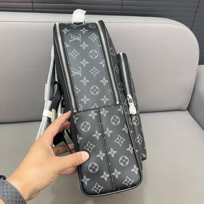 Рюкзак Louis Vuitton мужской черный кожаный monogram оригинал