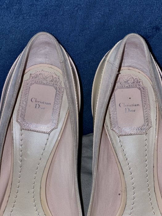 Оригинальные туфли-лодочки Christian Dior (размер 38) с пыльником
