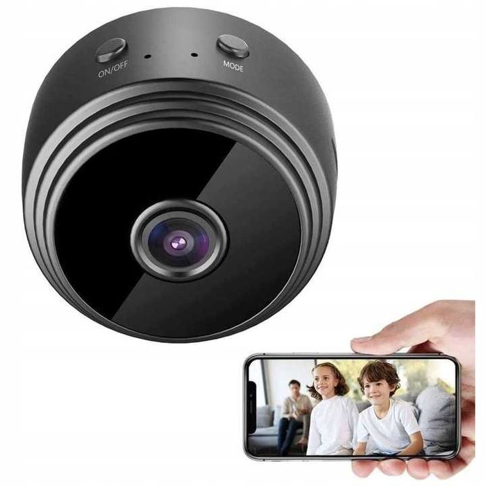 NOWA Mini kamera bezprzewodowa szpiegowska WiFi detekcja ruchu kamerka