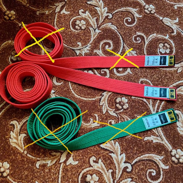 Пояс для кимоно карате единоборств для східних єдиноборств Budo.ch