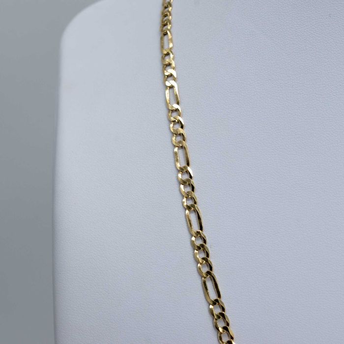 Złoty łańcuszek 585 9,22gram 55cm Figaro Pełny Nowy WYSYŁKA GRATIS