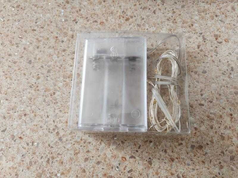 led гірлянда білого кольору 5м 50 led usb