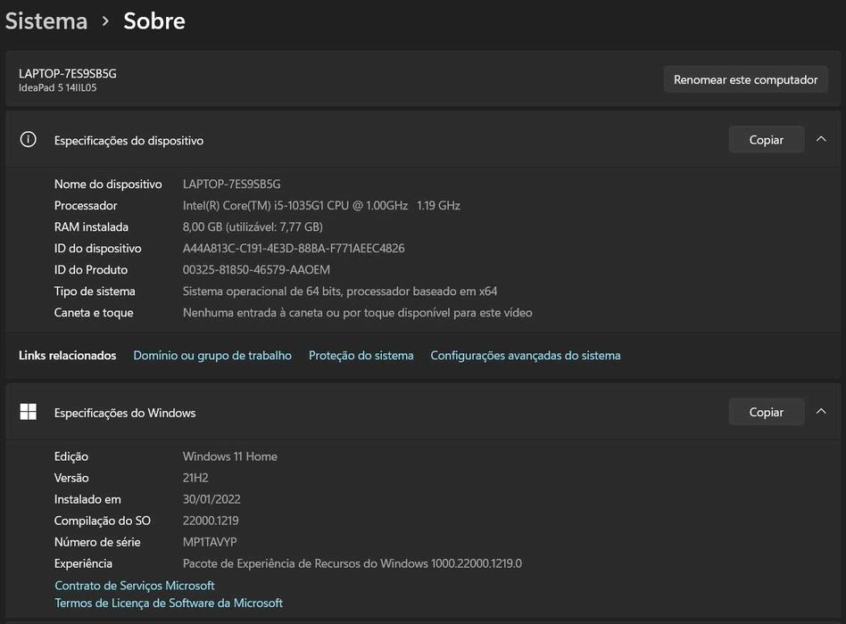 Lenovo Ideapad Laptop, i5, 8GB, 512GB SSD, Nvidia GeForce MX33064737877576579123