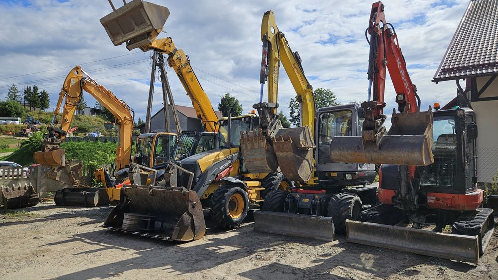 Wynajmę-koparki,ładowarki,młoty,piły,rębaki,zagęszczarki itd.