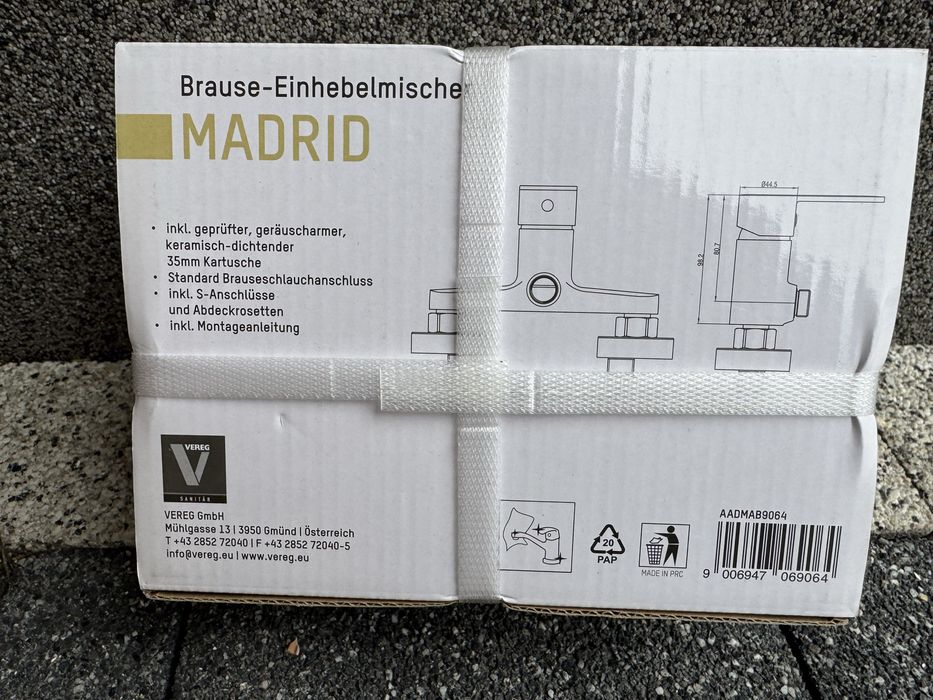 Bateria prysznicowa Verosan Madrid Nowa
