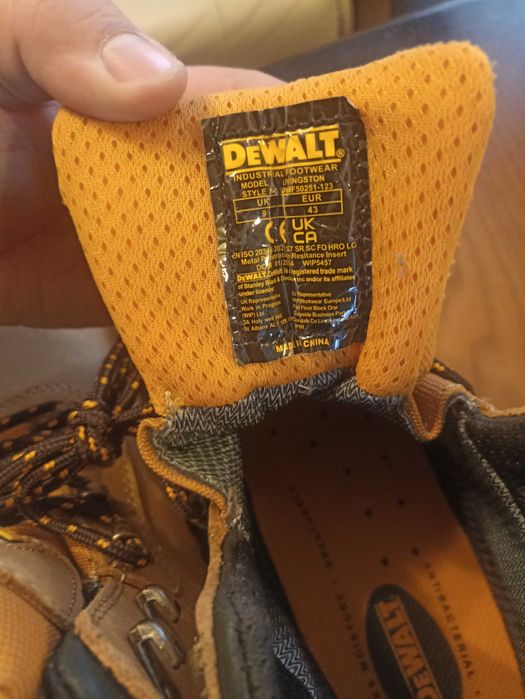 DEWALT Livingston Rozmiar 43 Wodoodporne stalowe buty