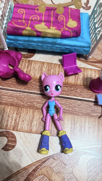 Набір ляльки   Пінкі  пай,рейнбоу деш,раріті my litle pony та аксесуари