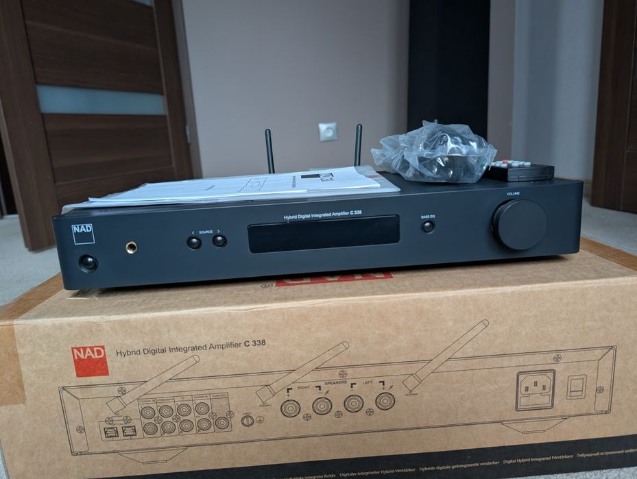 NAD C338 wzmacniacz zintegrowany streamer, stan bdb
