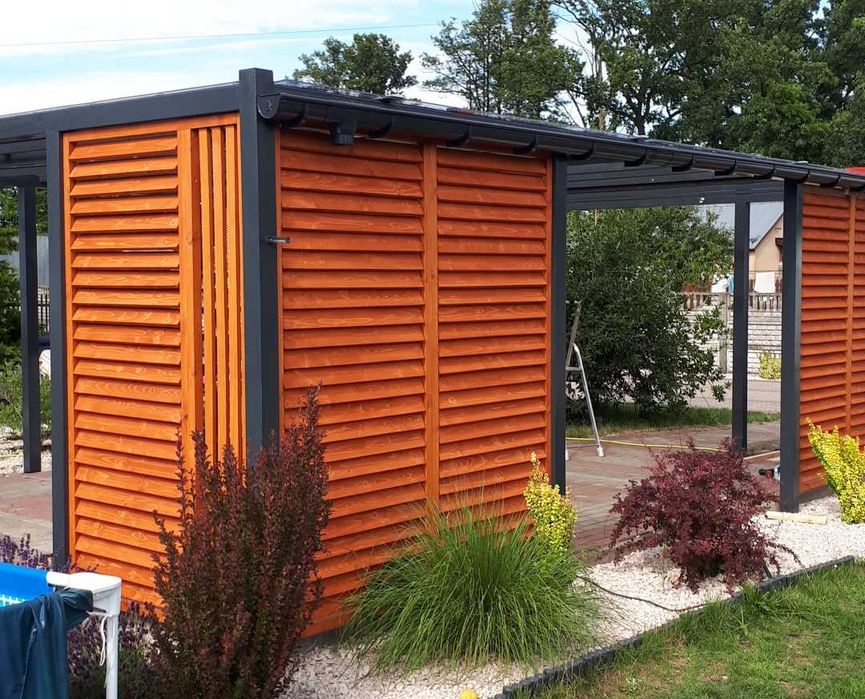 Zadaszenia Tarasów Zabudowy Różne wzory Shottersy Poliwęglan