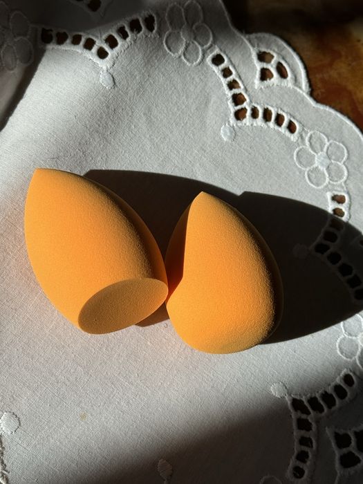 Zestaw beauty blender gąbeczek do makijażu pomarańczowe Gąbka