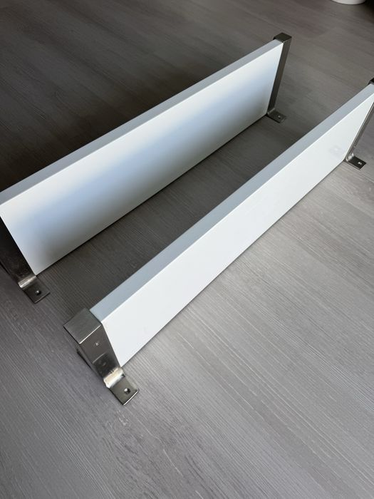Prateleiras IKEA Brancas + Inox