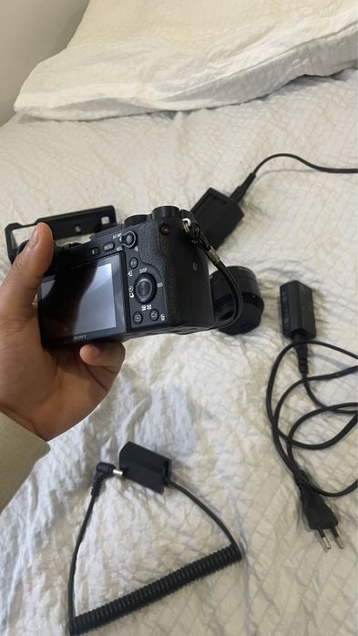 Camera sony a6300 com todos os componentes inclusos