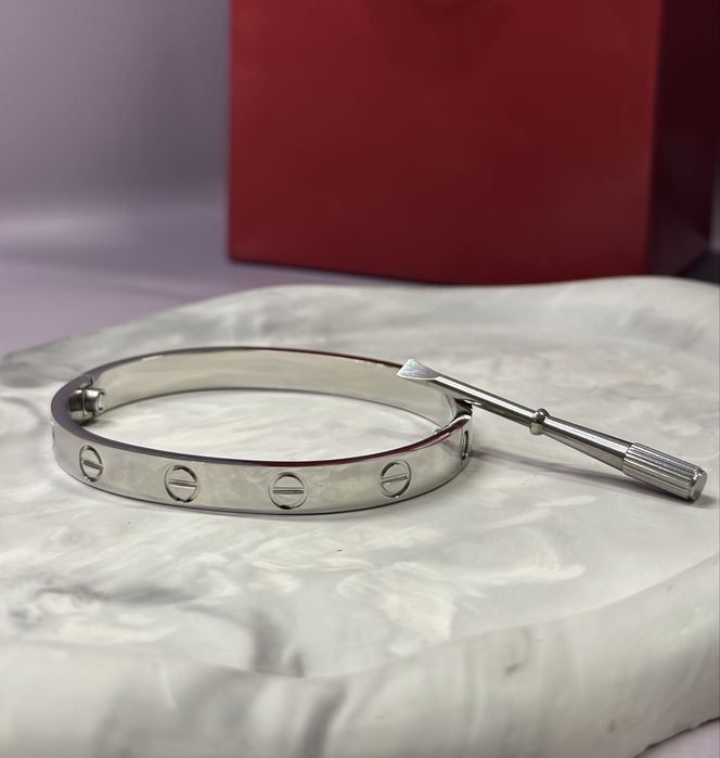 Браслет в стилі картьє LOVe, каблучка лав, жорсткий браслет, цвях