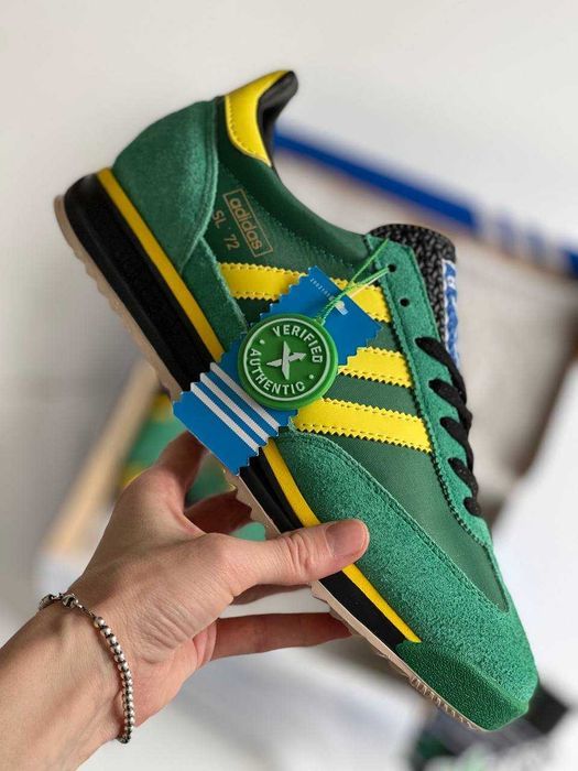 Мужские кроссовки Adidas SL '72 Green Premium. 40-45