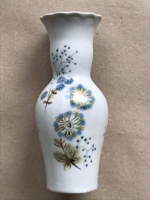 Piękny wazon porcelanowy Połonne ZHK – ZSRR, ręcznie malowany